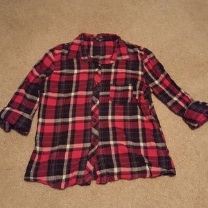 Forever 21 flannel plaid button up shirt